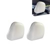 lekiliky 2PCS Car Headrest Covers, Waterproof Leather Scratch-resistant Reusable Elastic