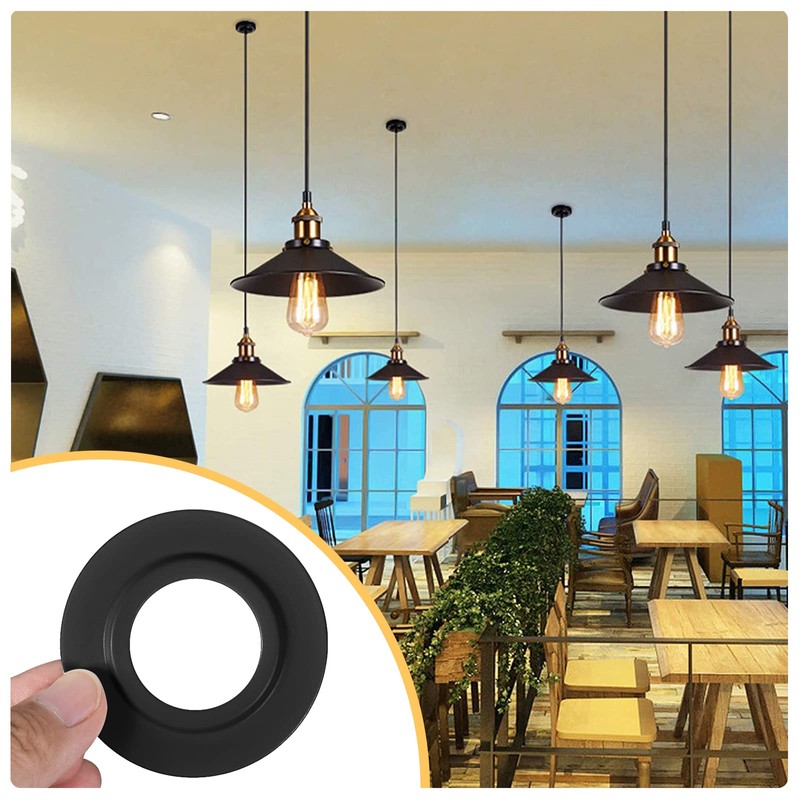 LEGELITE 2 Pack Metal Lamp Shade Reducer Ring, E27/E14 Light