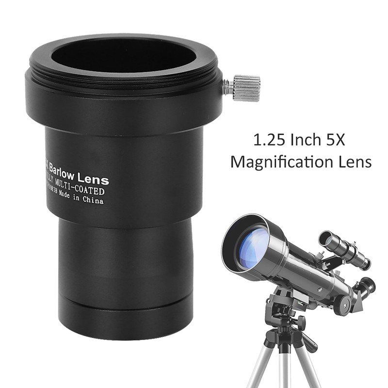 Datyson 1.25 Inch 5X Magnification Lens T2/M35 Thread Astronomical Telescope