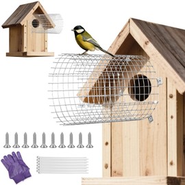 2 Pcs Bluebird House Protector Guards, Stainless Steel Birdhouse Predator Guard by Keeping Out Predators and Their Babies Safe, Easy to Install