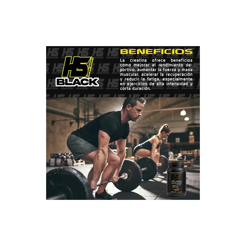Creatina Hs Black Monohidratada1kg 200servicios