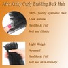 Afro Kinky Curl Braiding Bulk Hair 16 Inch 3 Packs