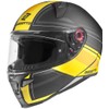 Bogotto FF110 Cinder Helmet (Black Matt/Yellow, L)