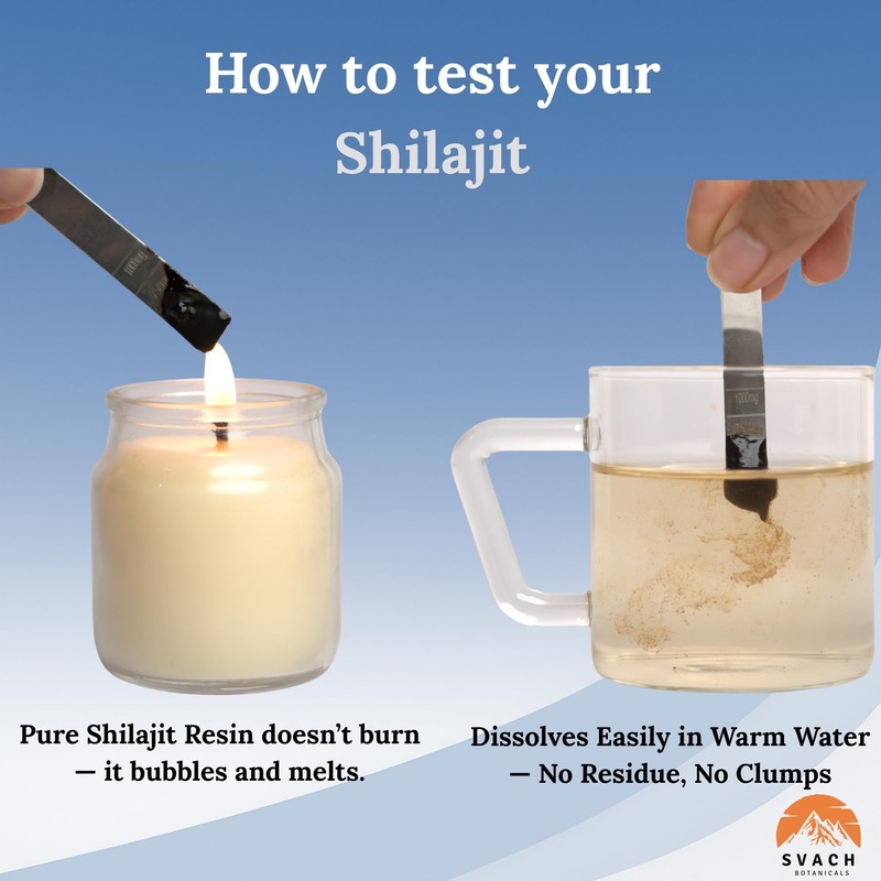 Svach Botanicals Shilajit Resin- (100 Servings) Lab Tested Pure Himalayan