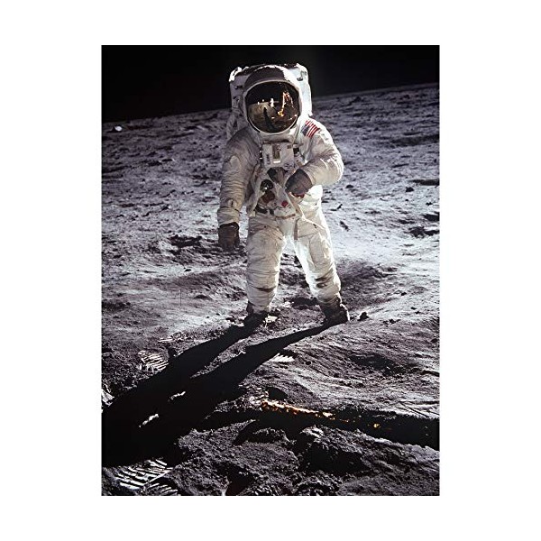 Apollo 11 Astronaut Aldrin Armstrong 50th Anniversary Moon Landing Large Wall Art Print Canvas Premium Mural