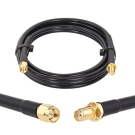 XRDS -RF 6ft SMA Male to SMA Female Connector Coax Cable, RG58 50 Ohm Low Loss Pure Copper Coaxial Cable for SDR Equipment Antenna, Ham Radio, 3G 4G LTE Antenna, ADS-B, GPS and etc (Not for TV)