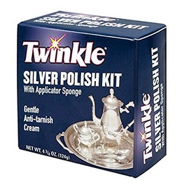 Twinkle Silver Polish Kit, Gentle Anti-Tarnish Cream, 4.38-Ounce Box (Pack of 12)