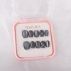 Nail Tip, Short, Square, False Claws, Black, Cat Eye, Short,