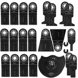 ShiU 23-Piece Set Multi-Tool Replacement Blade for Cutting and Sawing, Multi-Tool Replacement Blades, Compatible with Wood, Nails, Metal Cutting Tip, Saw Blades, Electric Tool Accessories, Replacement