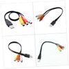 CIYODO 2 Pack to 3rca Av Cable Universal Connector for