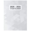 FIVE YEAR PLANNER: 2020-2024 Weekly Monthly Calendar I Geometric Grayscale