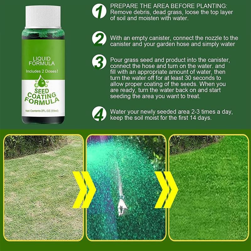 Lawn Liquid Grass Seed Spray Liquid Formula - Quantity: 1