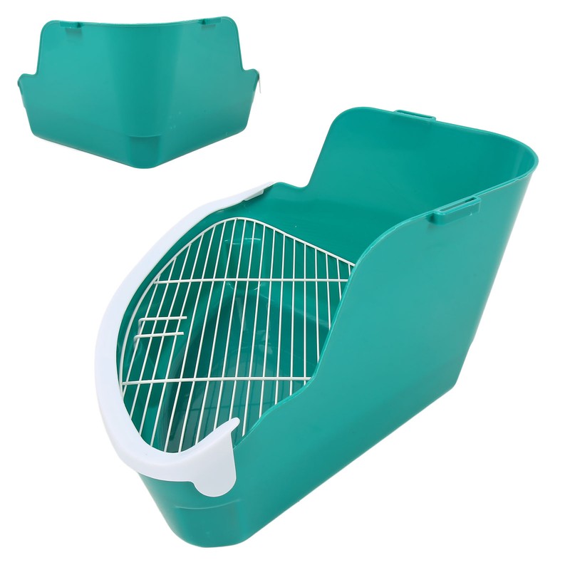Small Animal Litter Box Fanshaped Rabbit Corner Toilet Box Potty