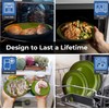 MIAMIO – 6 x Plate/Dinner Plate Set Stoneware Ceramic Tableware