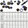 HangTon HE29 6 Pin Power Waterproof Connector 25A, Quick Disconnect
