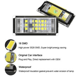 Win Power Licence Plate Lighting, Pack of 2