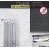 Curtain Pole Bracket, No Drilling - Easy Attachment for Double