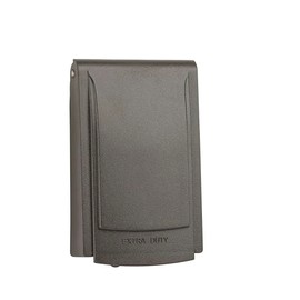 Sealproof 1-Gang Slim Extra Duty Vertical While in Use Cover, Weatherproof, Durable Nonmetallic, Ultra Low Profile, Bronze