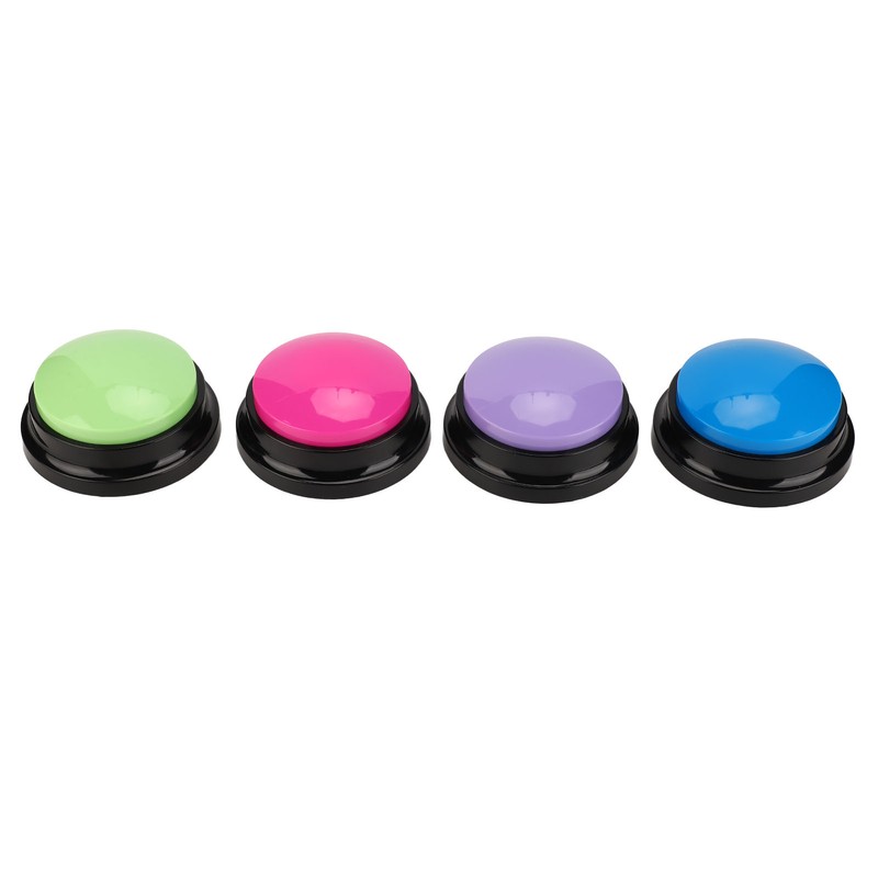 4pcs Record Talking Button Multifunctional 30S Dog Communication Buttons for