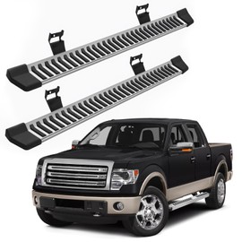 SCITOO Nerf Bar Running Board Side Step Fit for 2009-2014 for Ford F-150 Super/Ext Cab Stainless Steel 6.1in Rock Sliders