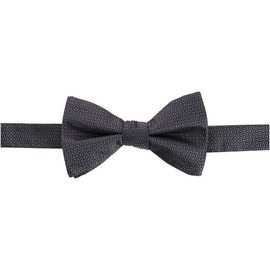 Trafalgar Men's The Monte Bello Interlocked Silk Bow Tie, Graphite