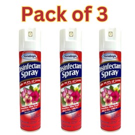 Homebright Disinfectant Spray Hawaiian Mist Scent Kills 99.9% of Germs, 6oz -3pk