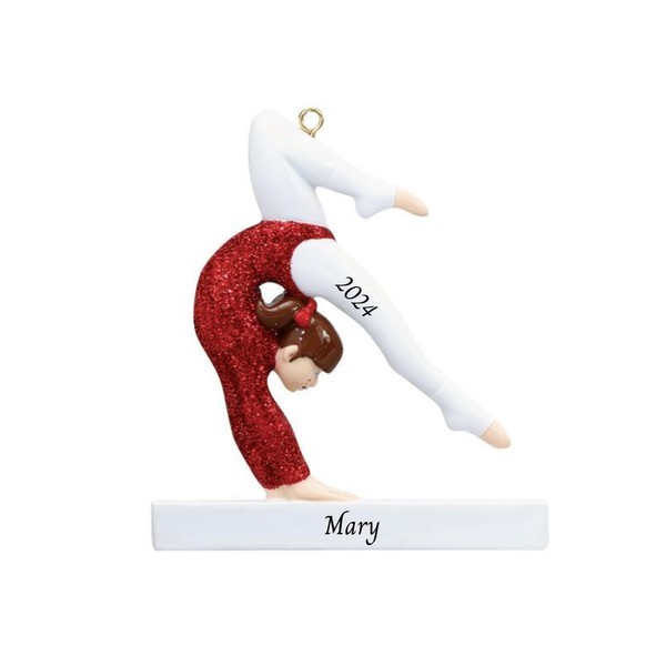 2024 Personalized Christmas Tree Ornament for Sports Lovers - Gymnast