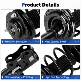 Front Complete Struts Assembly w/Coil Spring Shock Absorber Compatible with 2012-2017 Toyota Camry SE, 2014-2017 Camry Hybrid SE, Replace for 1333375L 1333375R, 2Pcs