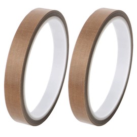 GTIWUNG Teflon Tape, Heat Resistant, Extra Thick, PTFE Teflon Tape, High Temperature Tape, Heavy Duty Type, Impulse Sealer Repair, Smooth Surface, Abrasion Resistant, 0.005 inch (0.13 mm) Thick, 2