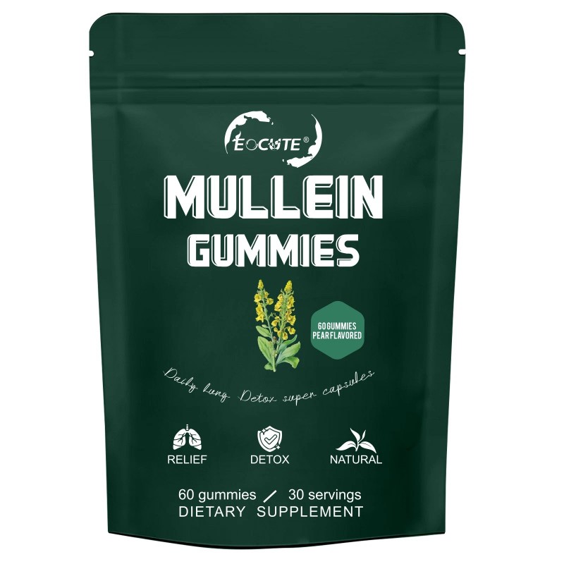 9 in 1 Mullein Leaf Extract Gummies for Lung Cleanse,