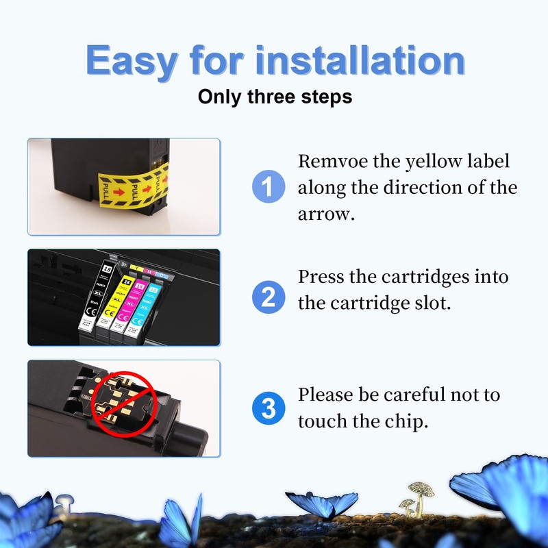 LOSMANN 18XL Printer Cartridges Compatible with Epson 18 XL Multipack
