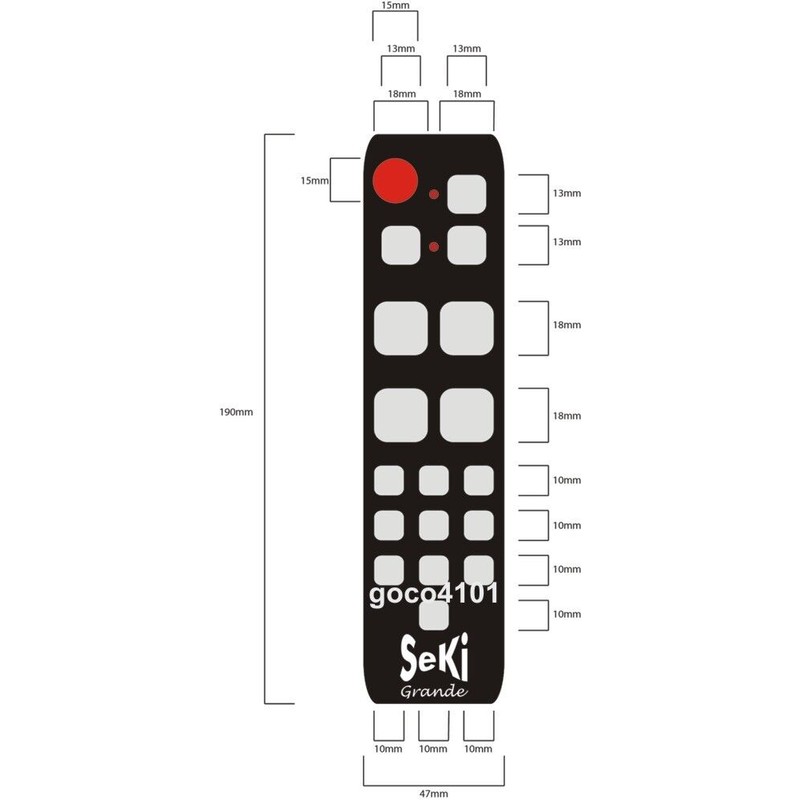 SeKi Seniors Pensioners Remote Control Extra Large Big Buttons for