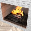 Powrocket 2 Pack Fireplace Grate Ember Retainer 16 x 10