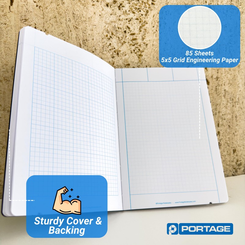 Engineering Computation Notepad, Great for Drawings and Calculations, 6" x