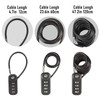 SISAV 4-Digit Combination Padlock with 24 inch(60cm) Cable Suitable for