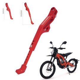 JFG RACING Sur Ron Kickstand,Motorcycle Kick Stand Side Aluminum Alloy CNC Adjustable for Surron Light Bee S/X Segway X160/X260 Talaria Sting Red