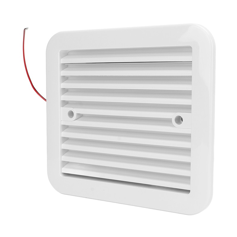 RV Side Vents 12V White Unidirectional Dustproof Strong Wind Cooling