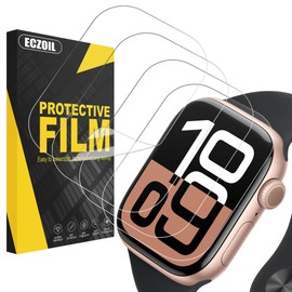 ECZOIL 4 Pack Screen Protector for Watch Series 10 42 mm TPU Self-Healing [Anti Scratch] [Bubble Free] [HD Clear] Screen Protector Cover