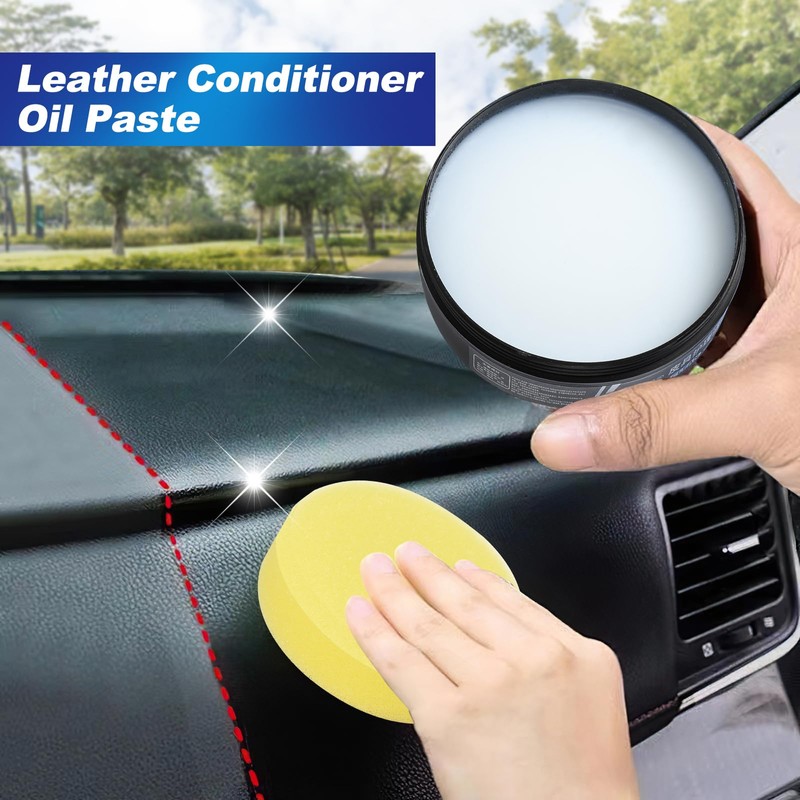 2Pcs Leader Cleaning and Care Cream & Cleaning Paste for