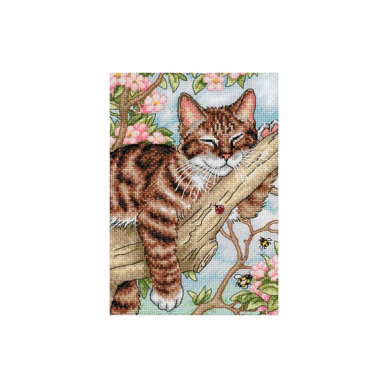 Napping Kitten - Cross Stitch Kit