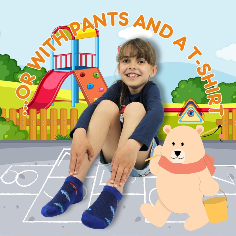 POPYS® 12 pairs of trainer socks for boys, trainer socks,