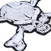 Skull Patch Rocker Pirate Iron-On Biker Patch for Sewing/Iron-On Jeans