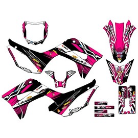 2019-2025 CRF 110 MAYHEM Pink Senge Graphics Complete Kit Compatible with Honda