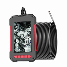 P40 Portable Handheld Industrial Endoscope Borescope Inspection Camera IP67 Waterproof 3.9mm Lens Built-in 6pcs Adjustable LEDs with 4.3 Inch High-definition 1080P Display Screen