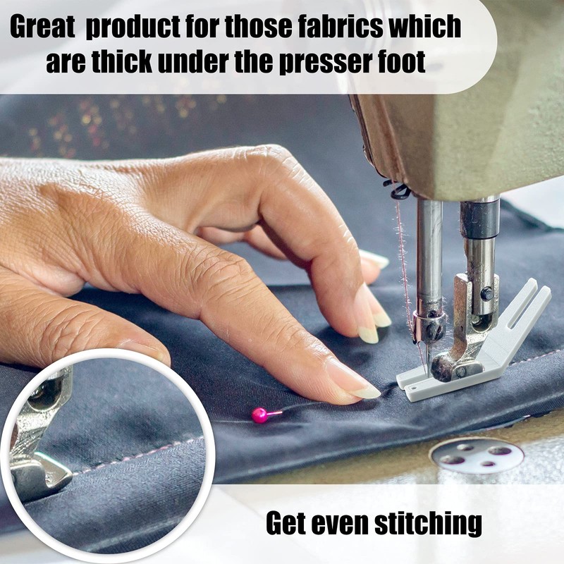 Hotop 2 Pieces Bulky Seam Aid Sewing Machine Presser Foot