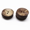 YaHoGa 20PCS Natural Coconut Shell Buttons 38MM Large Coconut Buttons