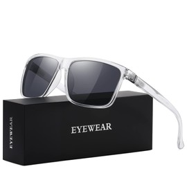 KWHZXGYY Sunglasses Men Polarized Sunglasses for Mens and Womens,Black Retro Sun Glasses Driving Fishing UV Protection