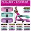 5 Elastic Bands for Hip and Long for More Exercises