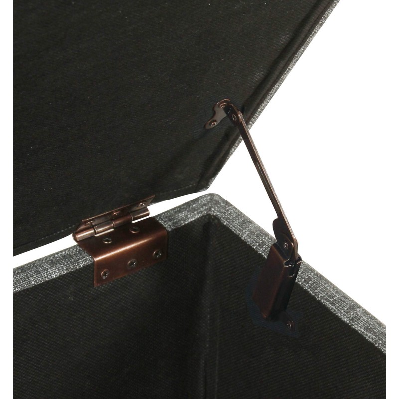 HomePop Home Decor | Luxury Square 32” Storage Ottoman with