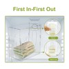Breast Milk Freezer Storage Organizer Acrylic Transparent Removable Breast Milk